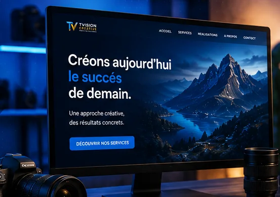 Maquette d’un site web professionnel